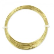 Filo tondo in ottone da 0,6 mm, grezzo, con trattamento anti-ossidazione, x 10 m