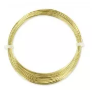 Filo tondo in ottone da 0,6 mm, grezzo, con trattamento anti-ossidazione, x 10 m