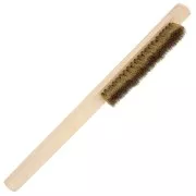 Spazzola metallica in ottone da 22 mm - 3 file - setole lunghe e morbide x1