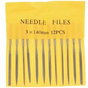 Set di 12 lime ad ago da 14 cm - Grana fine e media