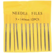 Set di 12 lime ad ago da 14 cm - Grana fine e media