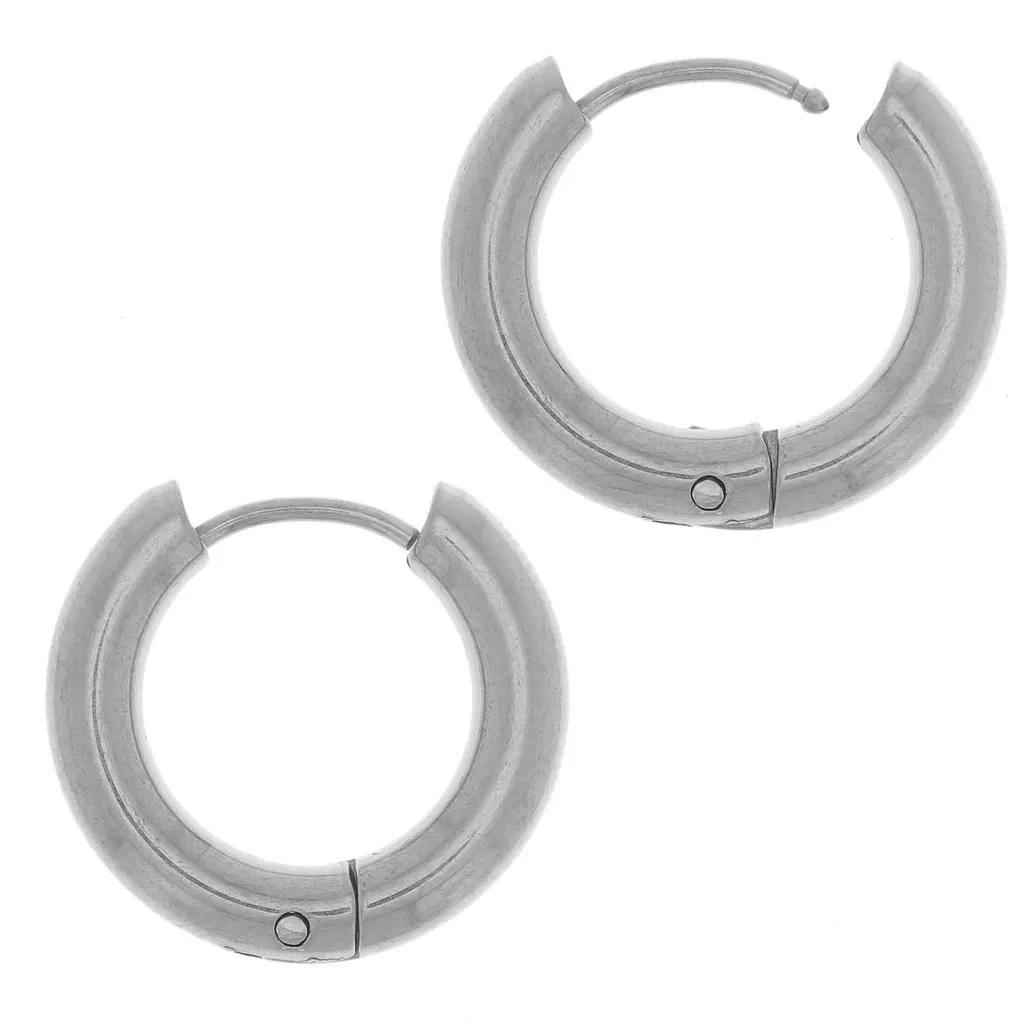 2 paia di orecchini rotondi a sfera 3 mm + 4 mm argento acciaio