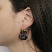 Orecchini rotondi 16 mm - 3 mm - acciaio inox 304L x2