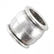 Chiusura magnetica 15x14 mm per cordone 10 mm Placcatura argento antico x1