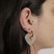 Orecchini rotondi da 18 mm - filo da 3 mm - acciaio inox 304L x20