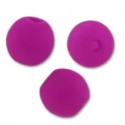Perle tonde mm. 6 Neon Purple Mat x25