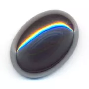 Cabochon ovale mm. 18x13 Ematite