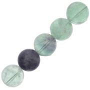 Perline Tonde 10 mm Fluorite x5|raw }}