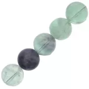 Perline Tonde 10 mm Fluorite x5