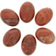 Cabochon ovale mm. 18x13 Diaspro Rosso