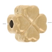 Perla a forma di trifoglio 6,9x6,7 mm - Acciaio inossidabile 304 Dorato x1
