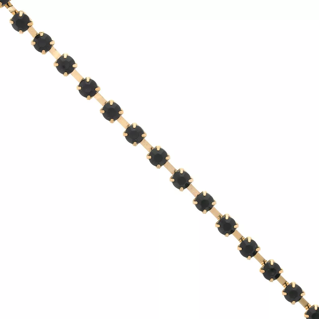 Catena Strass Acrilico Mm. 6 Jet Dorato Xm. 1 - Perles & Co - Foto 7