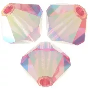 Biconi Preciosa 6 mm - MC Bead Rondell - Indian Pink AB 2X x12