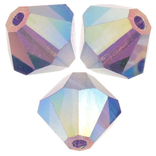 Biconi Preciosa 6 mm - MC Bead Rondell - Tanzanite AB 2X x12