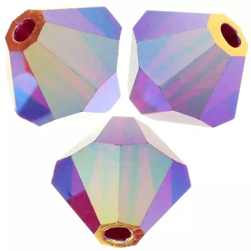 Biconi Preciosa 6 mm - MC Bead Rondell - Siam AB 2X x12