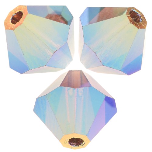 Biconi Preciosa 6 mm - MC Bead Rondell - Smoked Topaz AB 2X x12