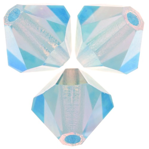 Biconi Preciosa 6 mm - MC Bead Rondell - Aqua Bohemica AB 2X x12
