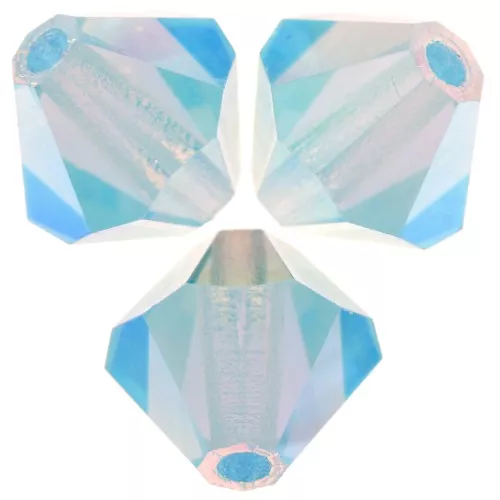 Biconi Preciosa 6 mm - MC Bead Rondell - Aqua Bohemica AB 2X x12