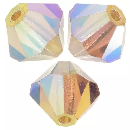 Biconi Preciosa 6 mm - MC Bead Rondell - Light Colorado Topaz AB 2X x12
