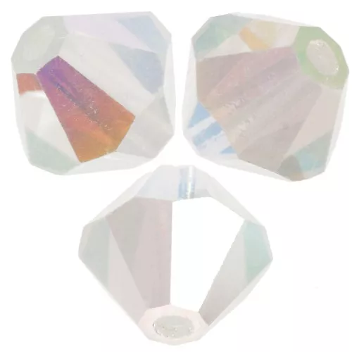 Biconi Preciosa 6 mm - MC Bead Rondell - White Opal AB 2X x12