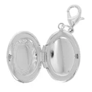 Pendente portafoto, resina epossidica 38x16 mm - Verde x1