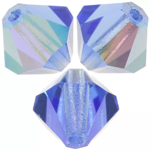 Biconi Preciosa 6 mm - MC Bead Rondell - Sapphire Glitter x12