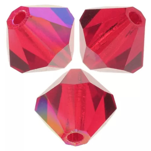 Biconi Preciosa 6 mm - MC Bead Rondell - Light Siam Glitter x12