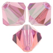Biconi Preciosa 6 mm - MC Bead Rondell - Rose Glitter x12