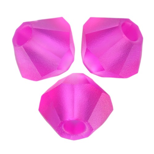 Biconi Preciosa 3 mm - MC Bead Rondell - Fuchsia Matt x30