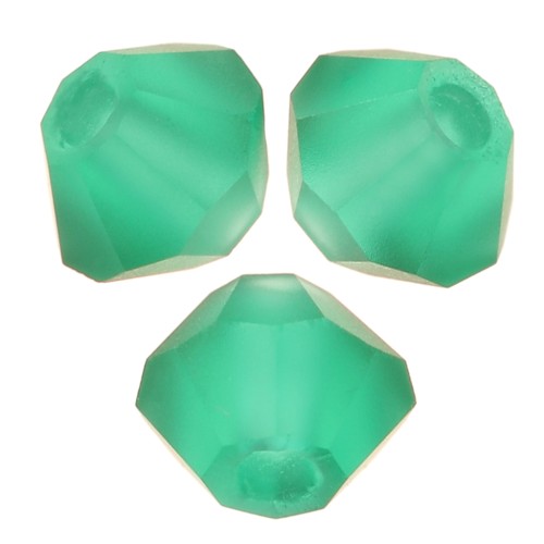 Biconi Preciosa 3 mm - MC Bead Rondell - Emerald Matt x30