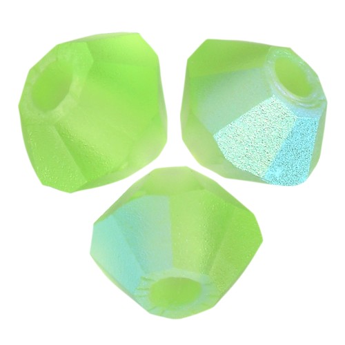 Biconi Preciosa 3 mm - MC Bead Rondell - Peridot AB Matt x30