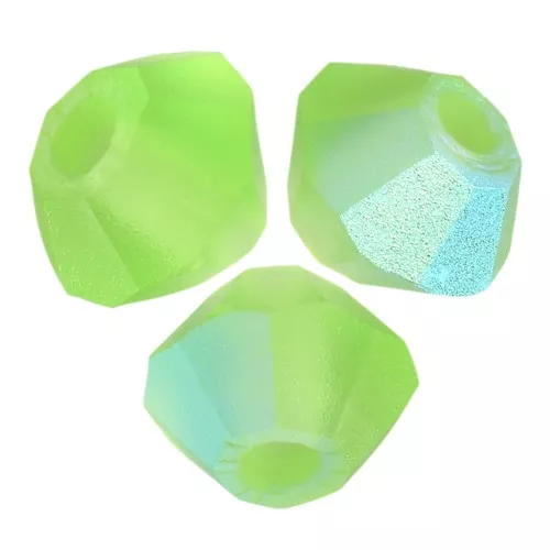 Biconi Preciosa 3 mm - MC Bead Rondell - Peridot AB Matt x30