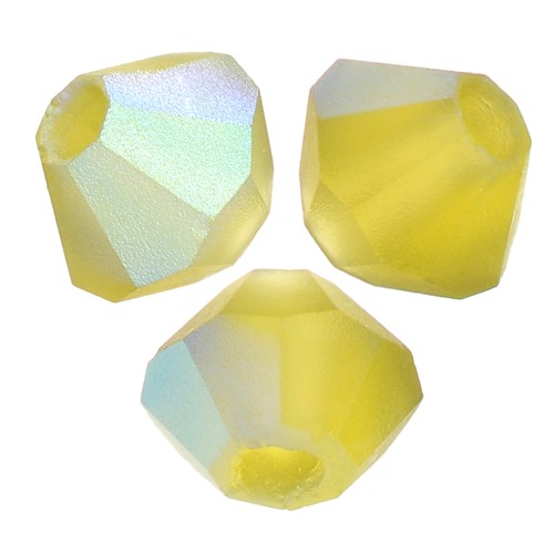 Biconi Preciosa 3 mm - MC Bead Rondell - Olivine AB Matt x30