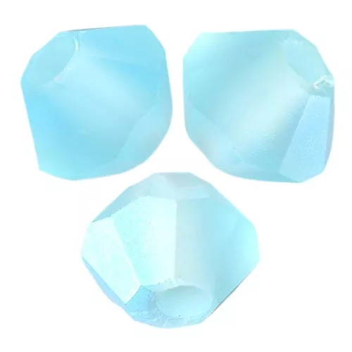 Biconi Preciosa 3 mm - MC Bead Rondell - Aqua Bohemica AB Matt x30