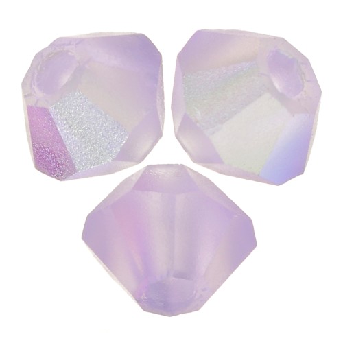 Biconi Preciosa 3 mm - MC Bead Rondell - Violet AB Matt x30
