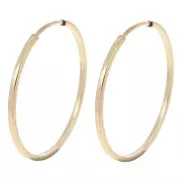 Orecchini 21 mm - Filo quadrato da 1 mm - Gold filled x2