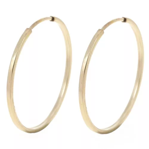Orecchini 21 mm - Filo quadrato da 1 mm - Gold filled x2