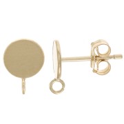 Orecchini tondi da 6 mm con cerchio aperto - Gold filled x2|raw }}