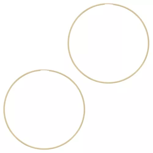 Orecchini a perno da 65 mm -Gold filled x2