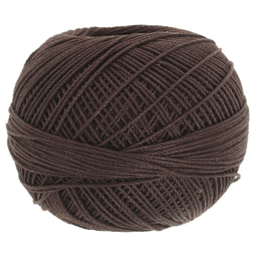 Filo di cotone Lizbeth dimensione 10 - Fudge Dark n°697 x111m