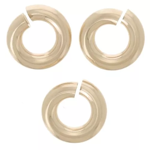 Anelli aperti 4x1 mm - Gold filled x10