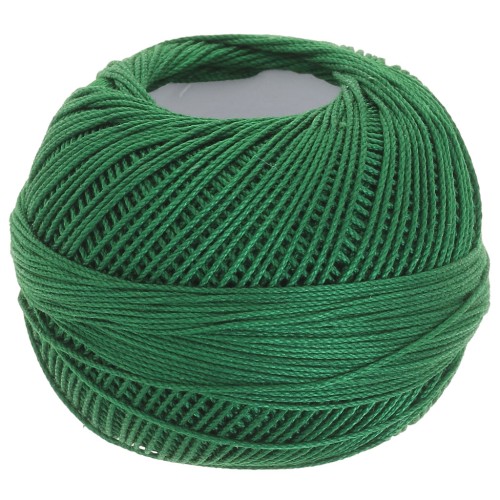 Filo di cotone Lizbeth dimensione 10 - Christmas Green n°638 x111m