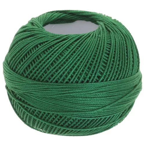 Filo di cotone Lizbeth dimensione 10 - Christmas Green n°638 x111m
