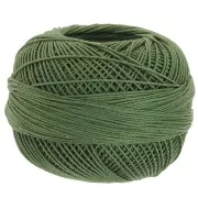 Filo di cotone Lizbeth dimensione 10 - Dark Leaf Green n°676 x111m