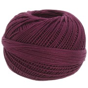 Filo di cotone Lizbeth dimensione 10 - Burgundy n°672 x111m