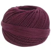 Filo di cotone Lizbeth dimensione 10 - Burgundy n°672 x111m