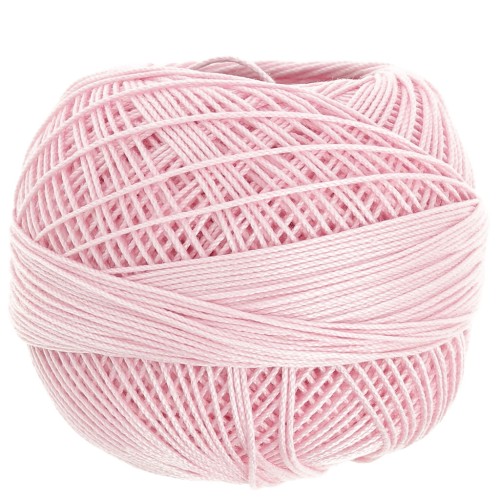 Filo di cotone Lizbeth dimensione 10 - Baby Pink n°619 x111m
