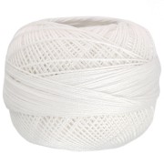 Filo di cotone Lizbeth dimensione 10 - White n°601 x111m|raw }}