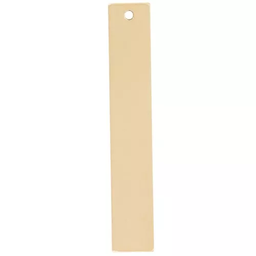 Pendente rettangolo 31x5 mm per incisione - Gold filled x1