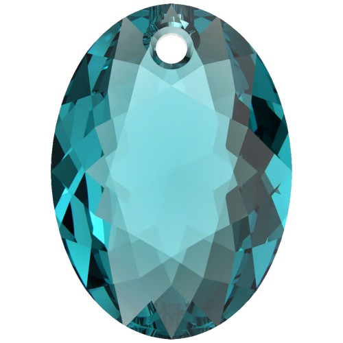 Pendente PureCrystal 6438 Elliptic Cut Pendant 16 mm - Blue Zircon x1